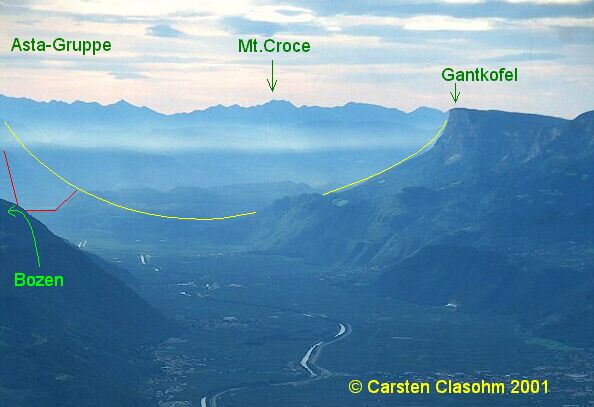 The old Etsch Valley bottom near Bozen